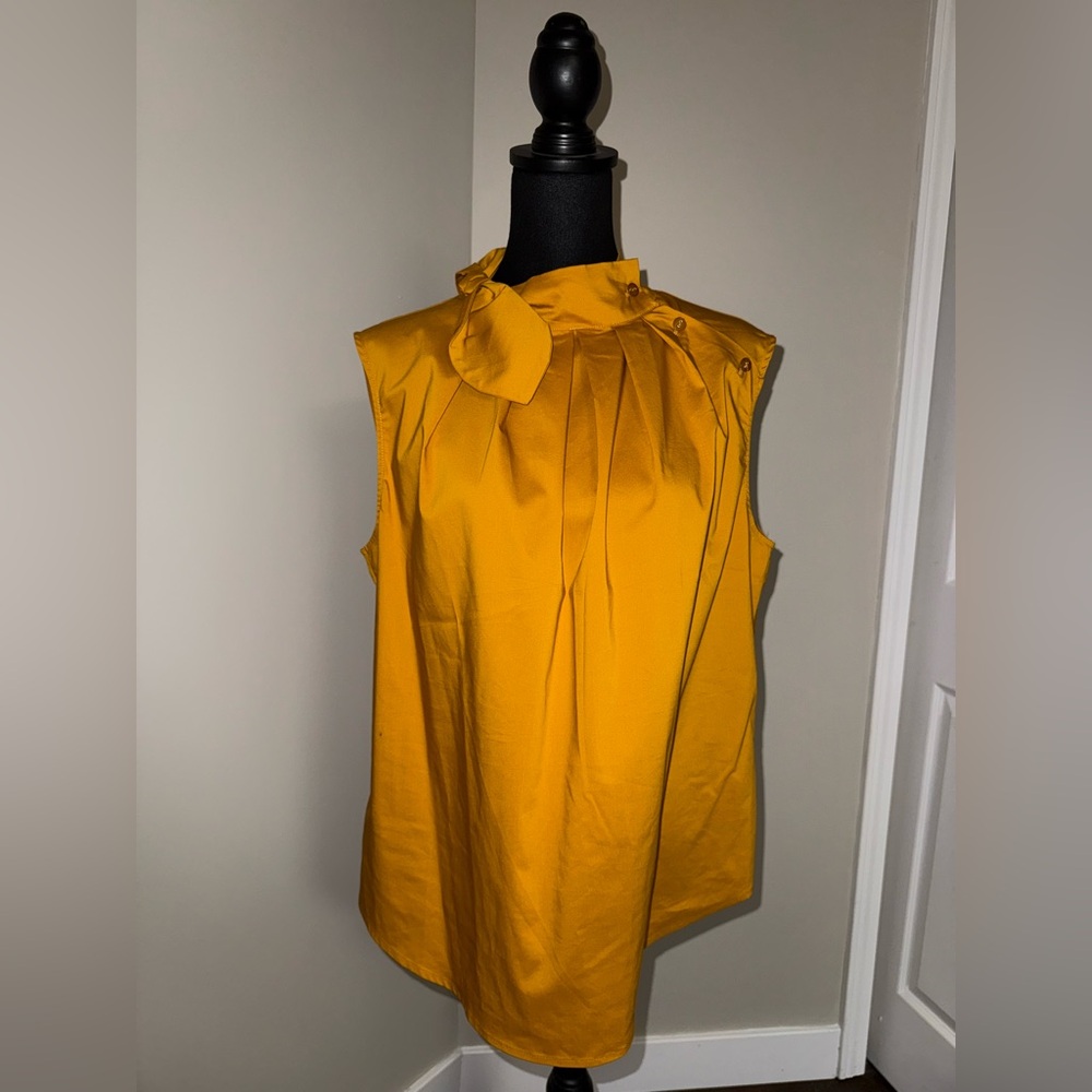 Mustard Sleeveless Top